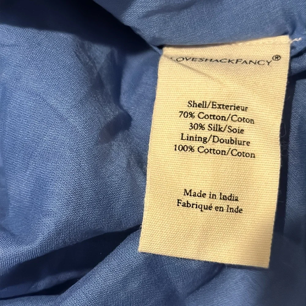 Loveshackfancy NWT tiered Abrielle Skirt in Salty Sea color - Picture 12 of 14